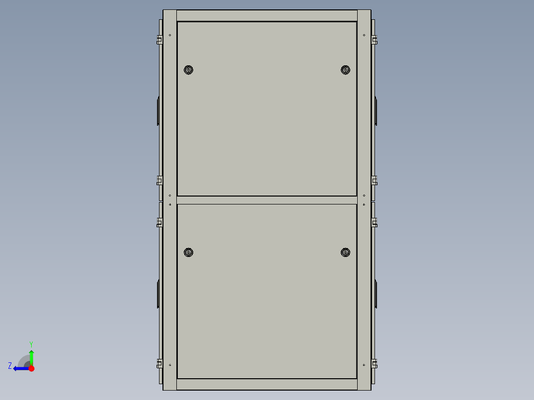共置机柜co-locate-cabinet-1.snapshot.1-igs 三维 图纸右视图