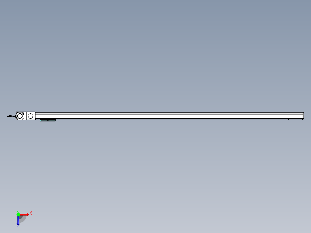 威洛博VBC同步带传动一无尘环境VBC14-L45-S2550-BL-ZP75-C3俯视图