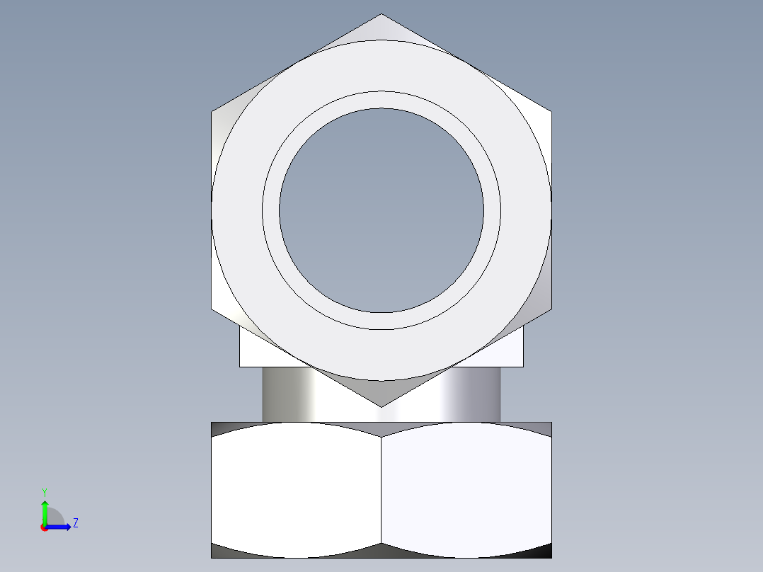 卡套式工业通用硬管接头EO_Standpipe_branch_tee_EVT42LCF左视图