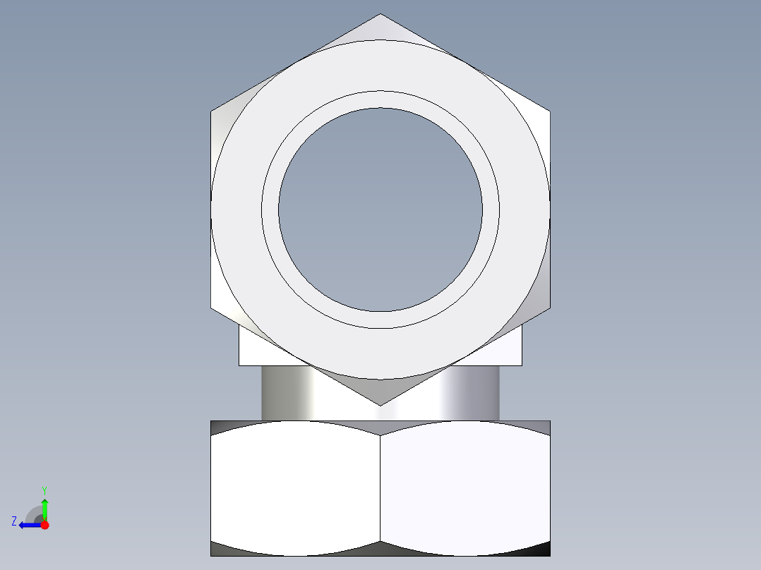 卡套式工业通用硬管接头EO_Standpipe_branch_tee_EVT42LCF右视图