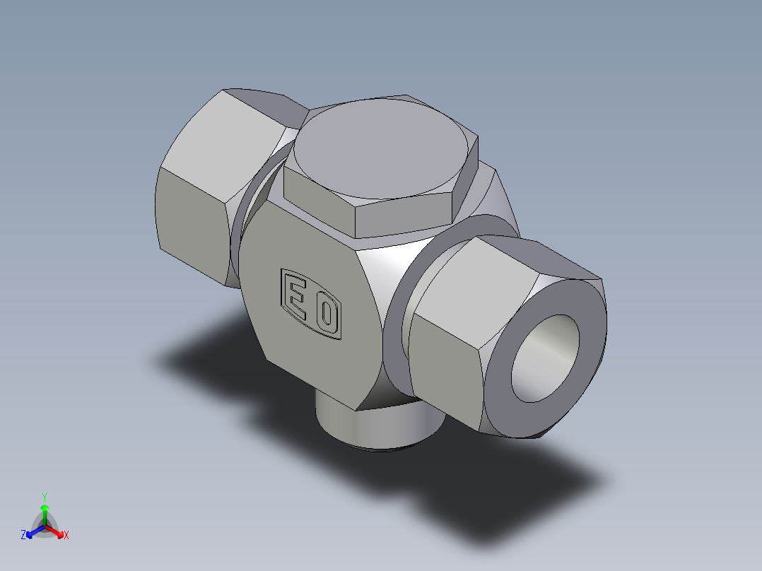 卡套式工业通用硬管接头EO_High_pressure_banjo_tee_TH20ZSMCF
