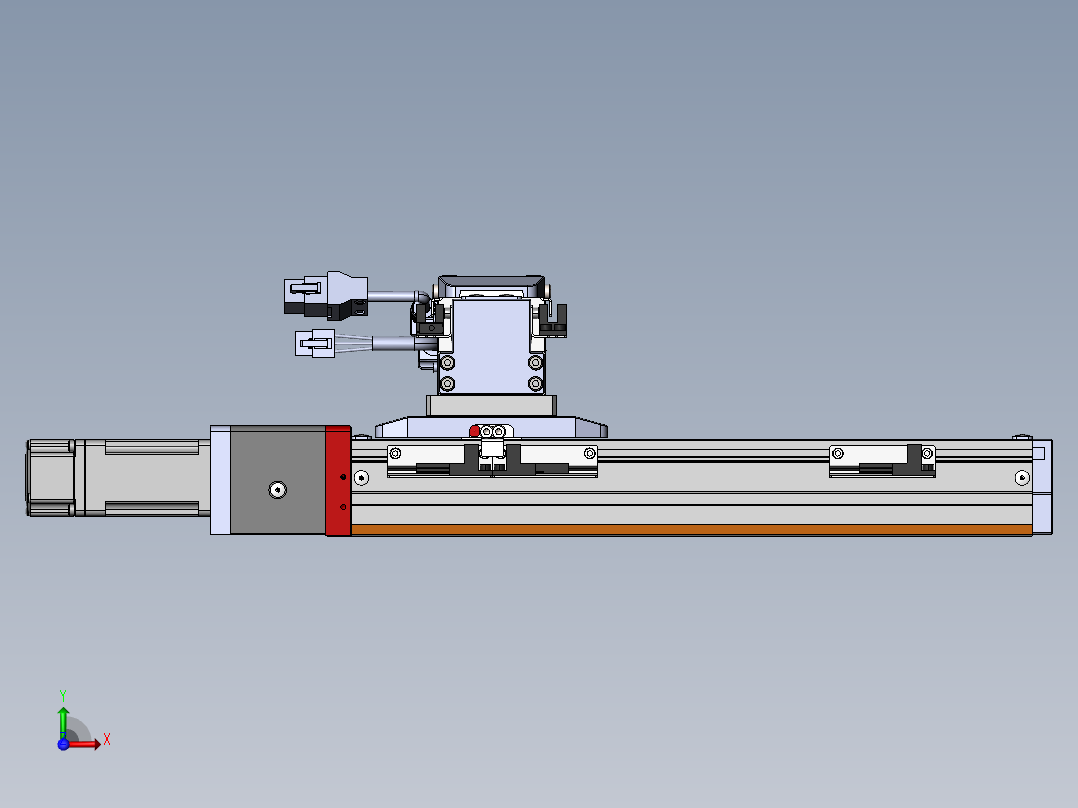 内嵌直交机械手XYG系列XYG220-F1前视图