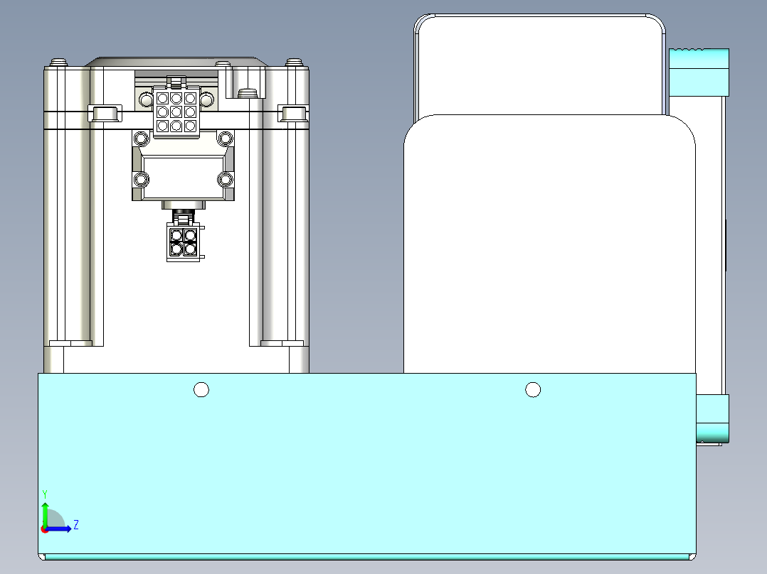 威洛博VBC同步带传动一无尘环境VBC14-L45-S2300-BLD-ZP75-C3左视图
