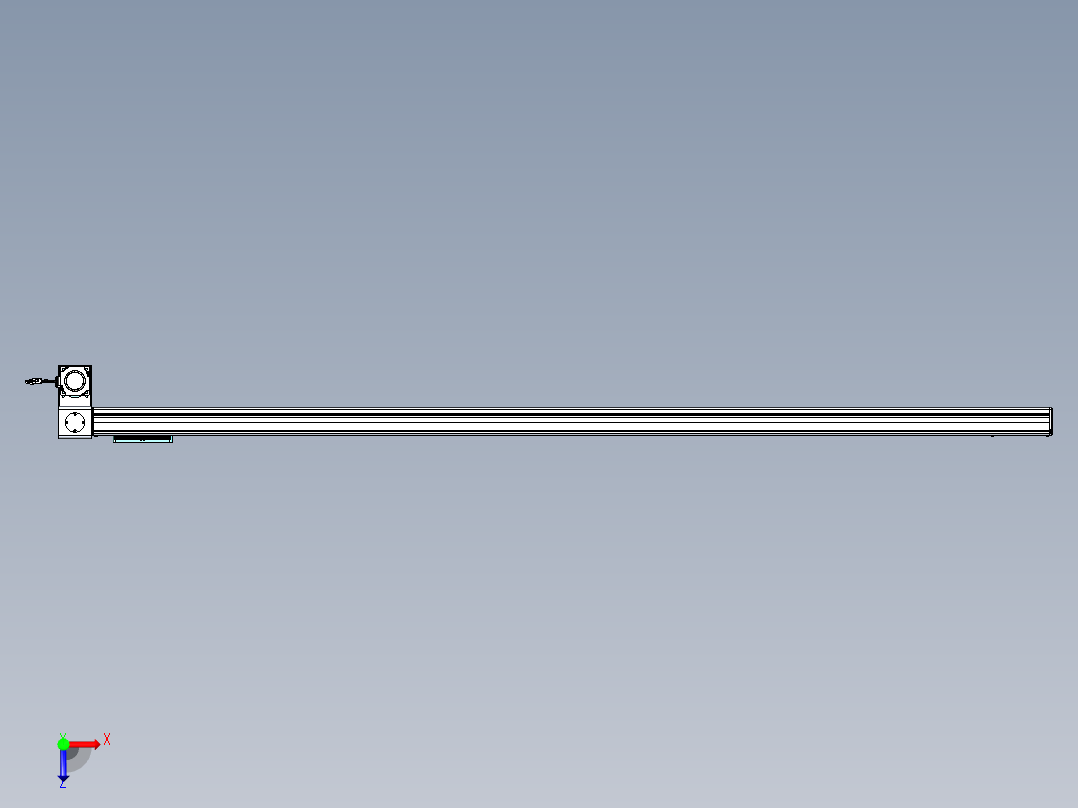 威洛博VBC同步带传动一无尘环境VBC14-L45-S2300-BLD-ZP75-C3俯视图