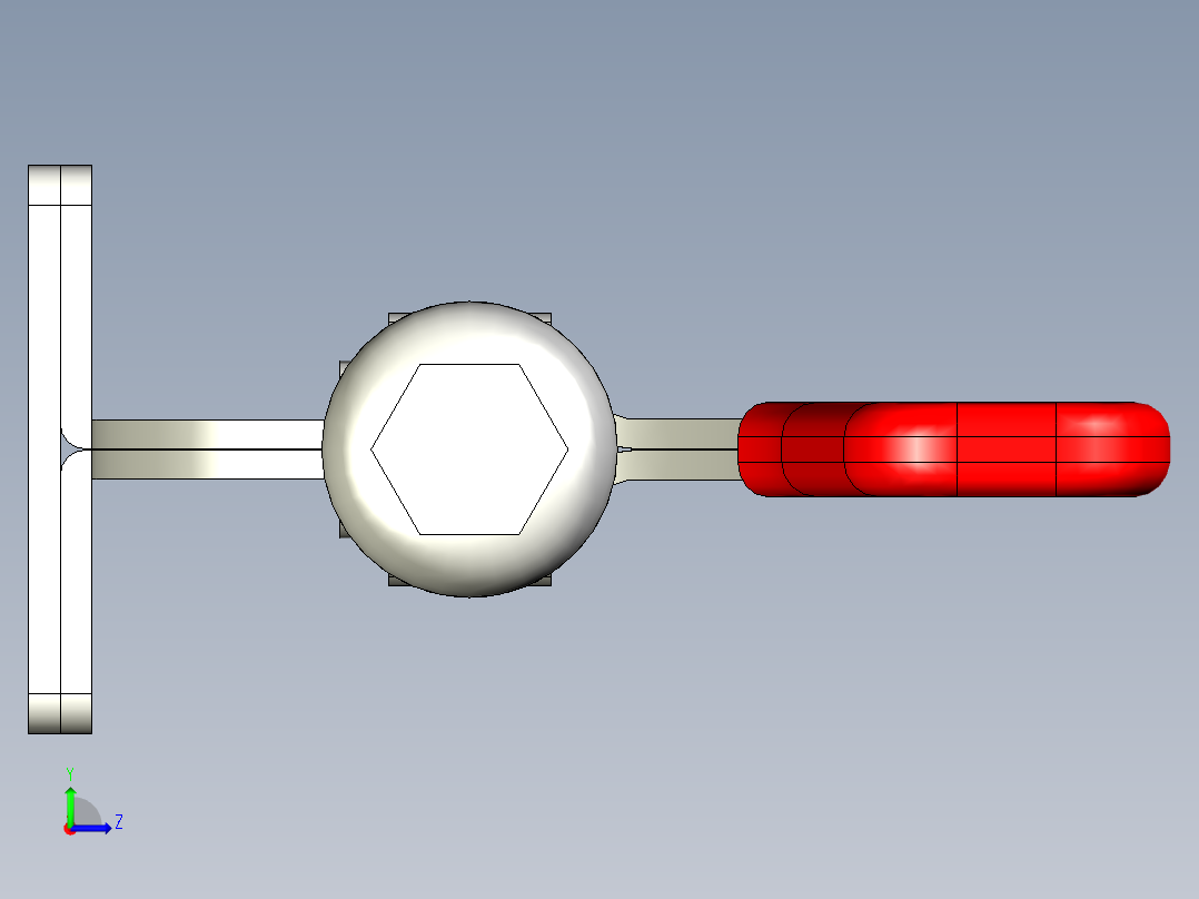 推拉式夾鉗SSP(I)-3D多系列多零件图纸模型左视图