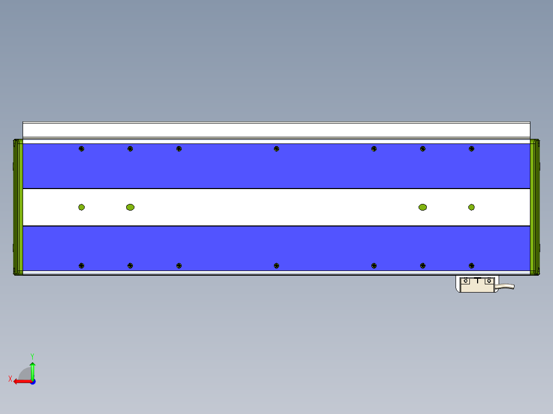 威洛博LC系列3d模型模组LC14S1Y-S350后视图