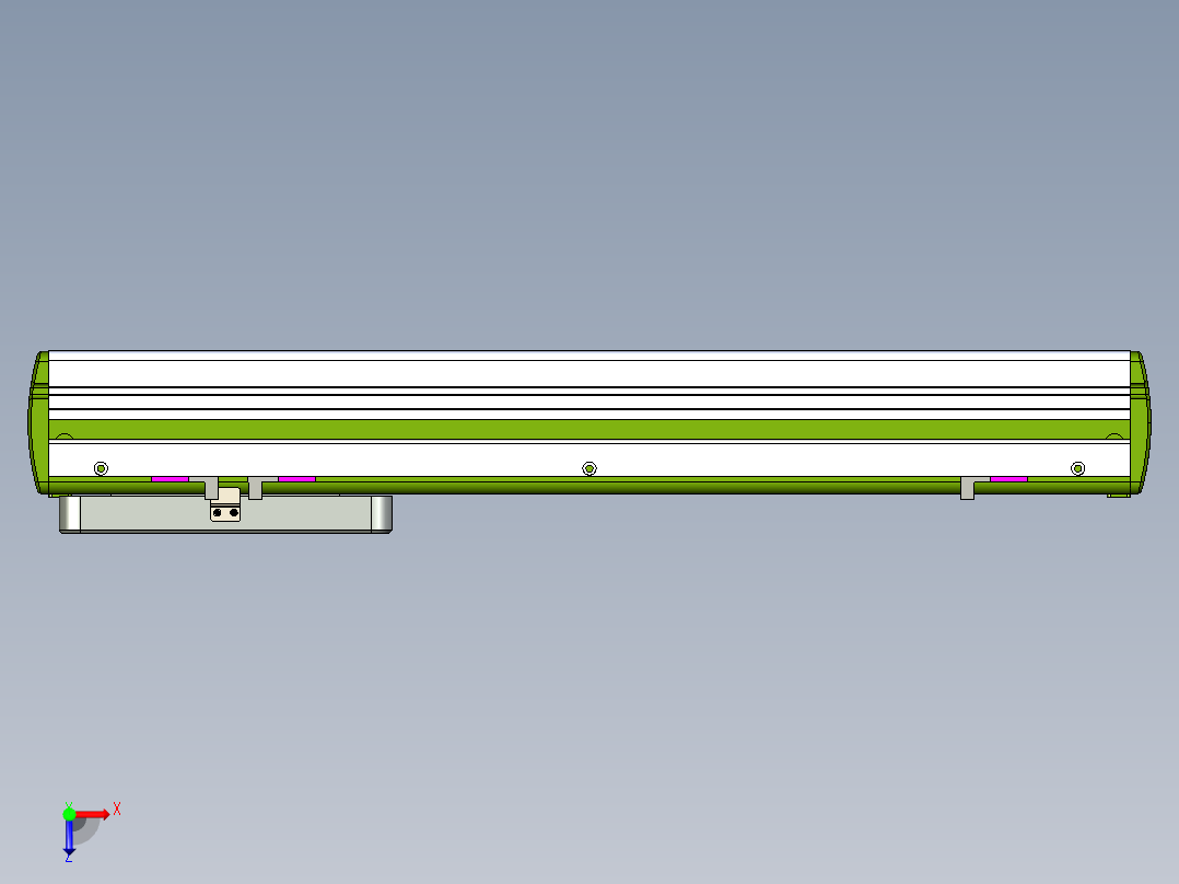 威洛博LC系列3d模型模组LC14S1Y-S350俯视图