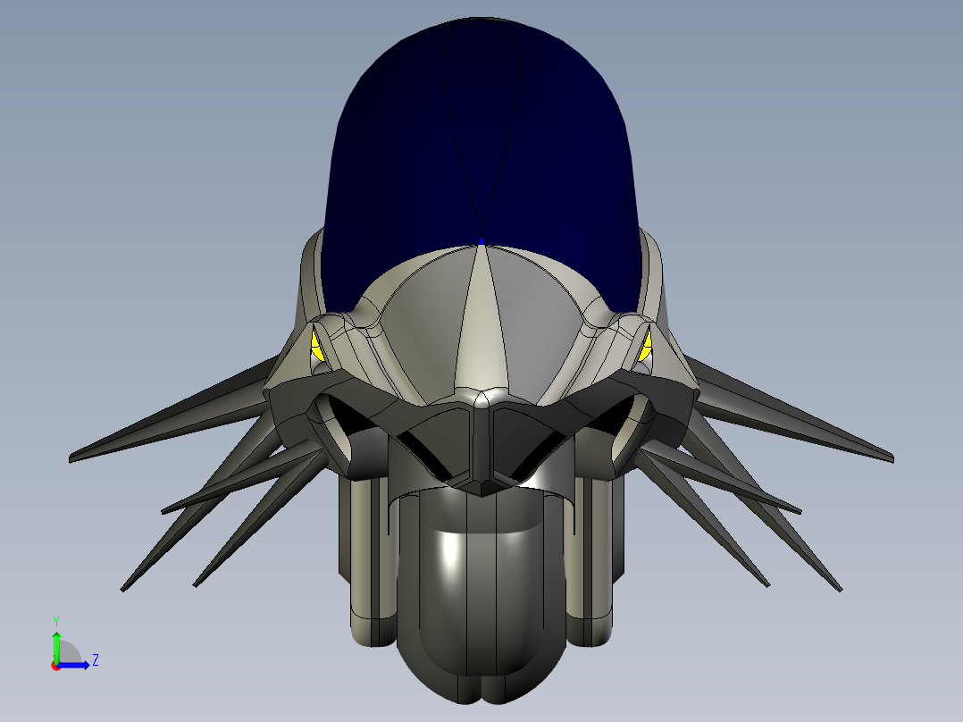封闭式摩托车左视图