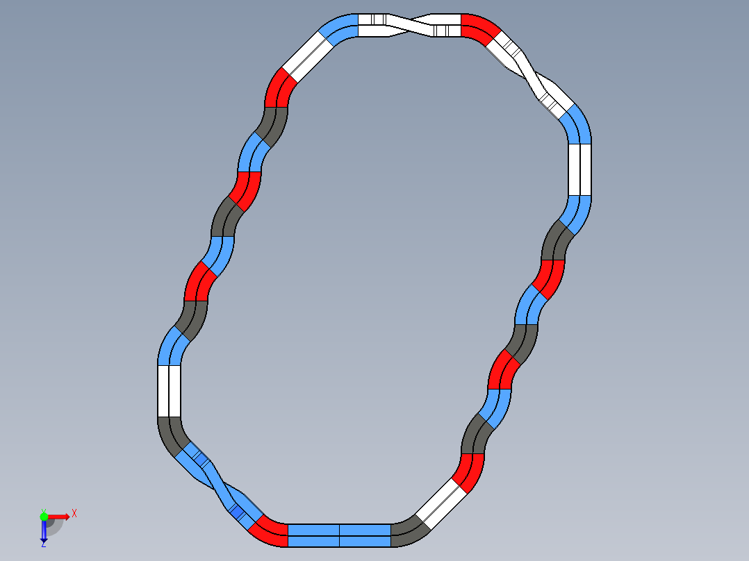 四驱车跑道3俯视图