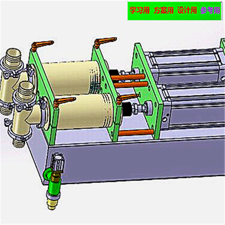 气动灌装机（手动灌装机）采用手摇的方式加力，达到装罐的目的