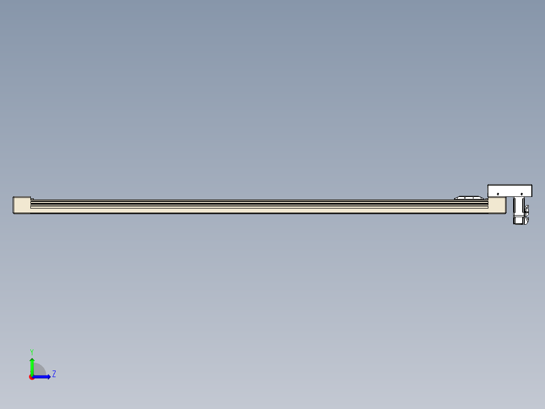 同步带全封闭直线模组TPA-HCB-65S-90-L1400-M-Y-P10-N3左视图