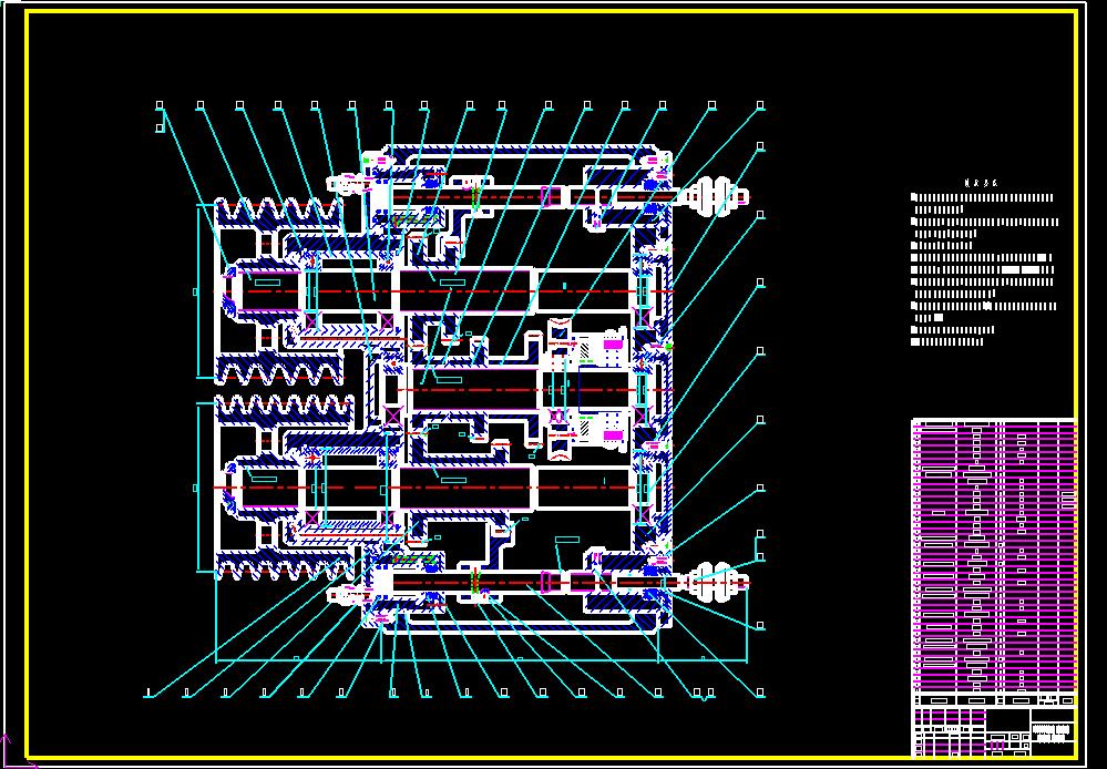 变速箱和CK6163床头箱图纸