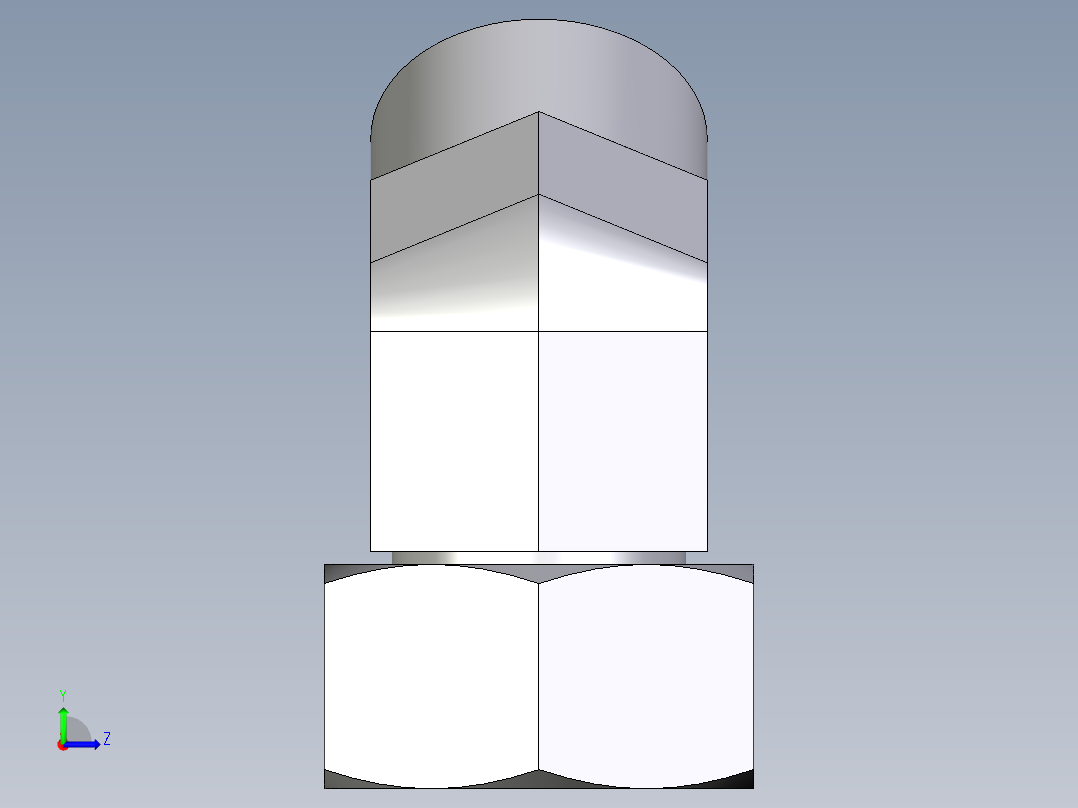 卡套式工业通用硬管接头EO_Swivel_nut_45_deg_elbow_EV25SOMDCF左视图