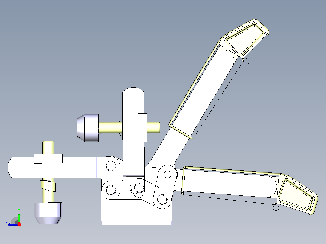 德克斯TUNKERS气缸数模T2-27U右视图
