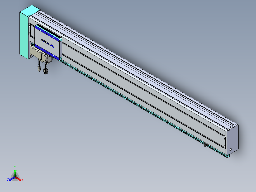 威洛博VC丝杆传动-无尘环境VC14-Lxx-C-S1000-BL-ZP40-C3正等轴测图