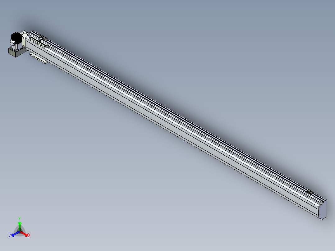 同步带滑台-半封闭B13H-L45-S2400-LU-P40-D3