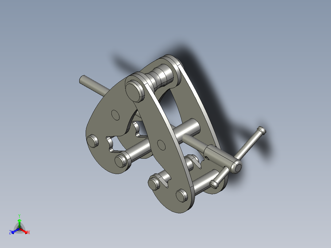 工字钢1t-2t-3t-5t-10t夹钳吊具正等轴测图