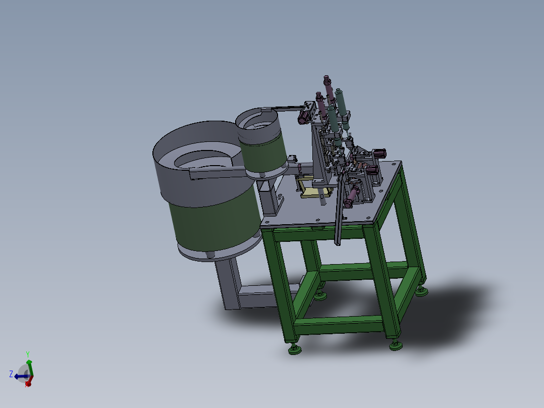 底座双工位自动打螺丝机