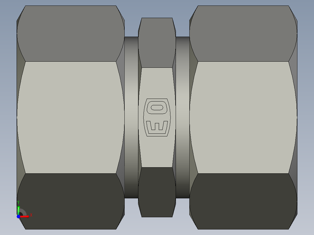 卡套式工业通用硬管接头EO Union G22LCF前视图