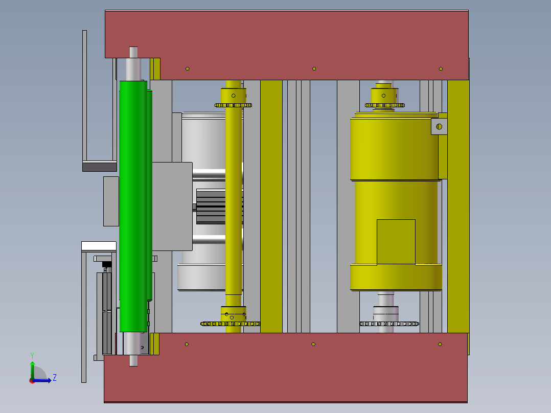 手机包装盒自动分选生产线sw17可编辑左视图