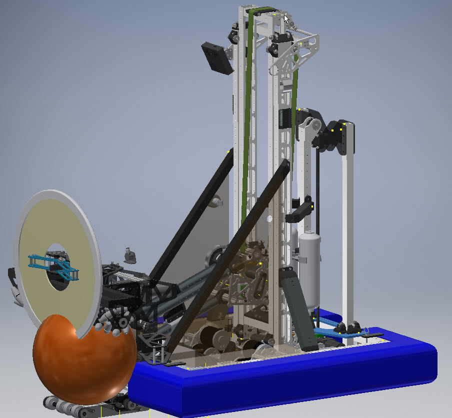 FRC 2019 1188号机器人车3D数模图纸 STP格式