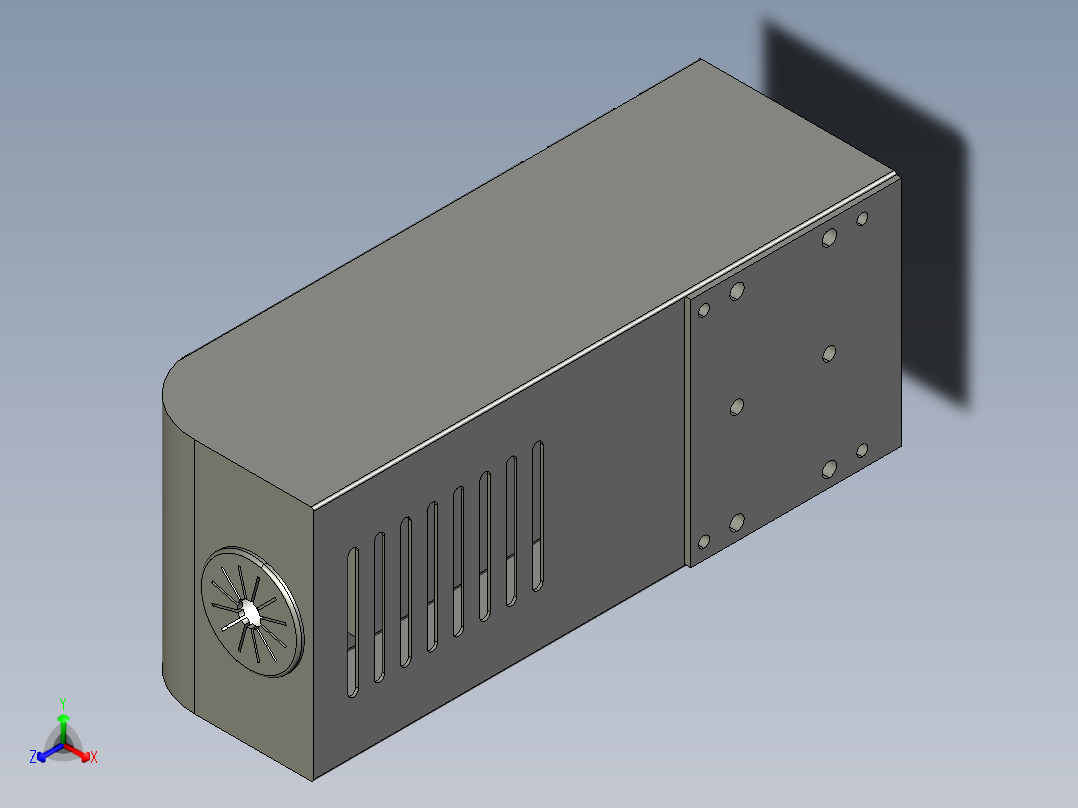 R旋转轴-R05正等轴测图