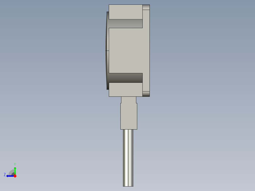 基恩士OP-42215_kc图纸模型右视图