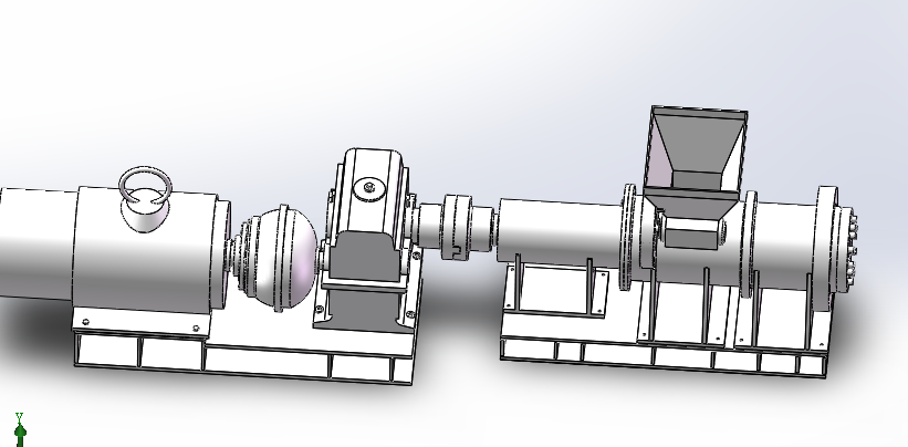 粉煤挤压成棒成型机设计及建模【含三维图+CAD图+文档】