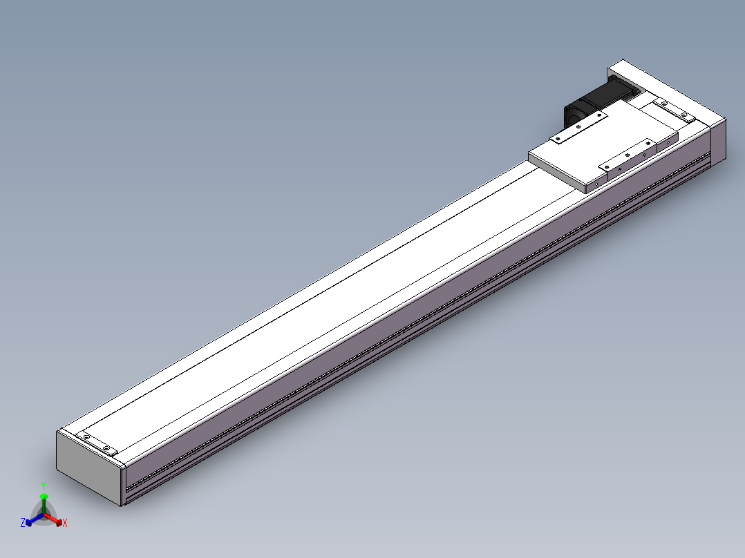 精密模组MC140-L05-900-BL-M200-C4正等轴测图