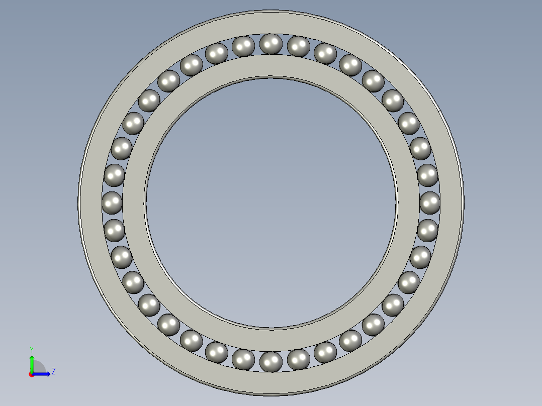 深沟球轴承16040左视图