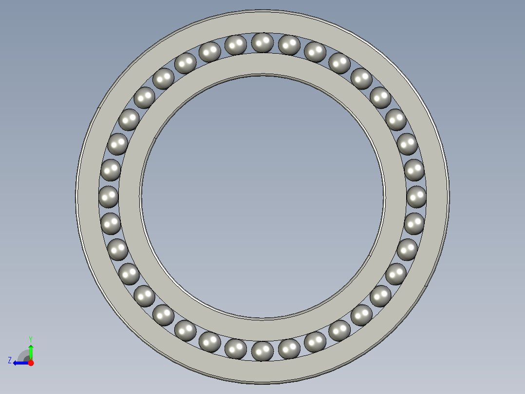 深沟球轴承16040右视图