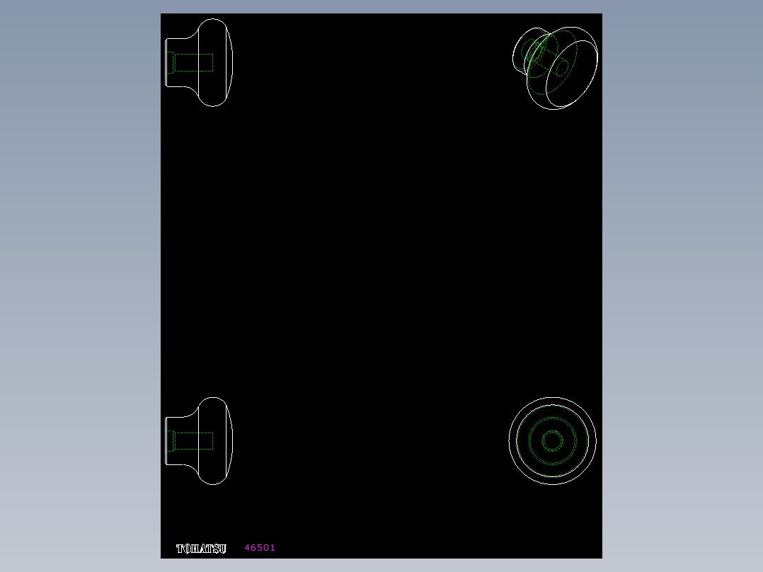 把手P.131-2D多系列多零件图纸模型