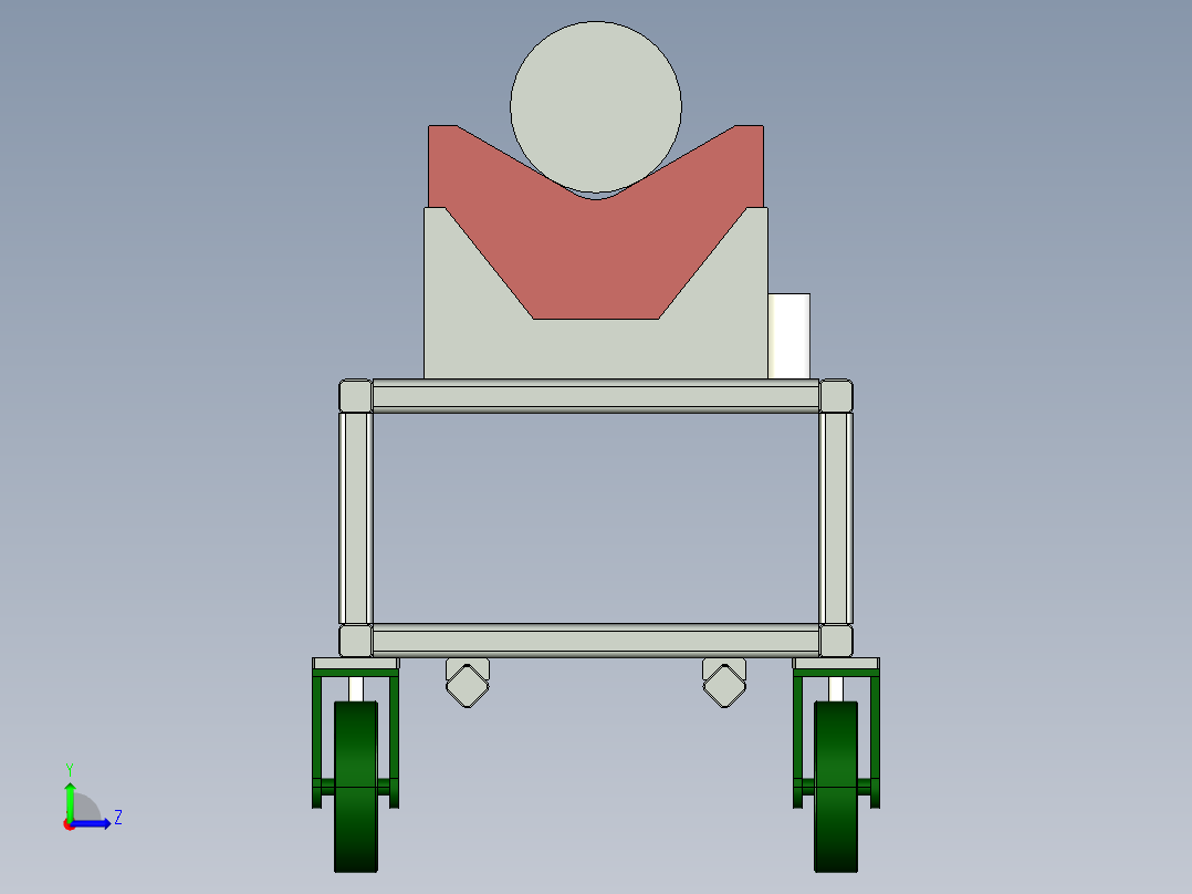 无动力晶棒运输车912031===50左视图