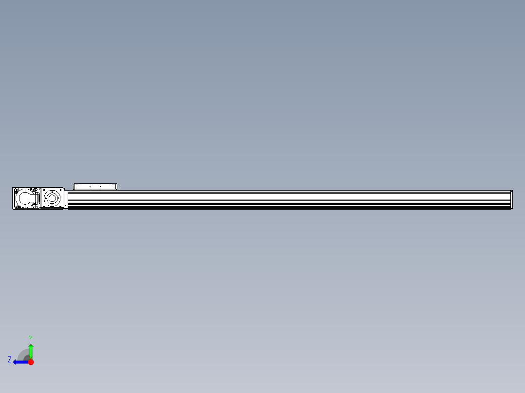 同步带全封闭直线模组TPA-HCB-105D-90-L1100-ML-Y-P20-N3右视图
