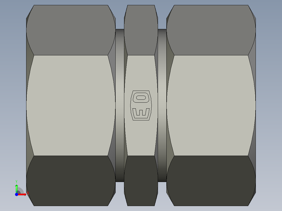 卡套式工业通用硬管接头EO Union G28ZLCF前视图