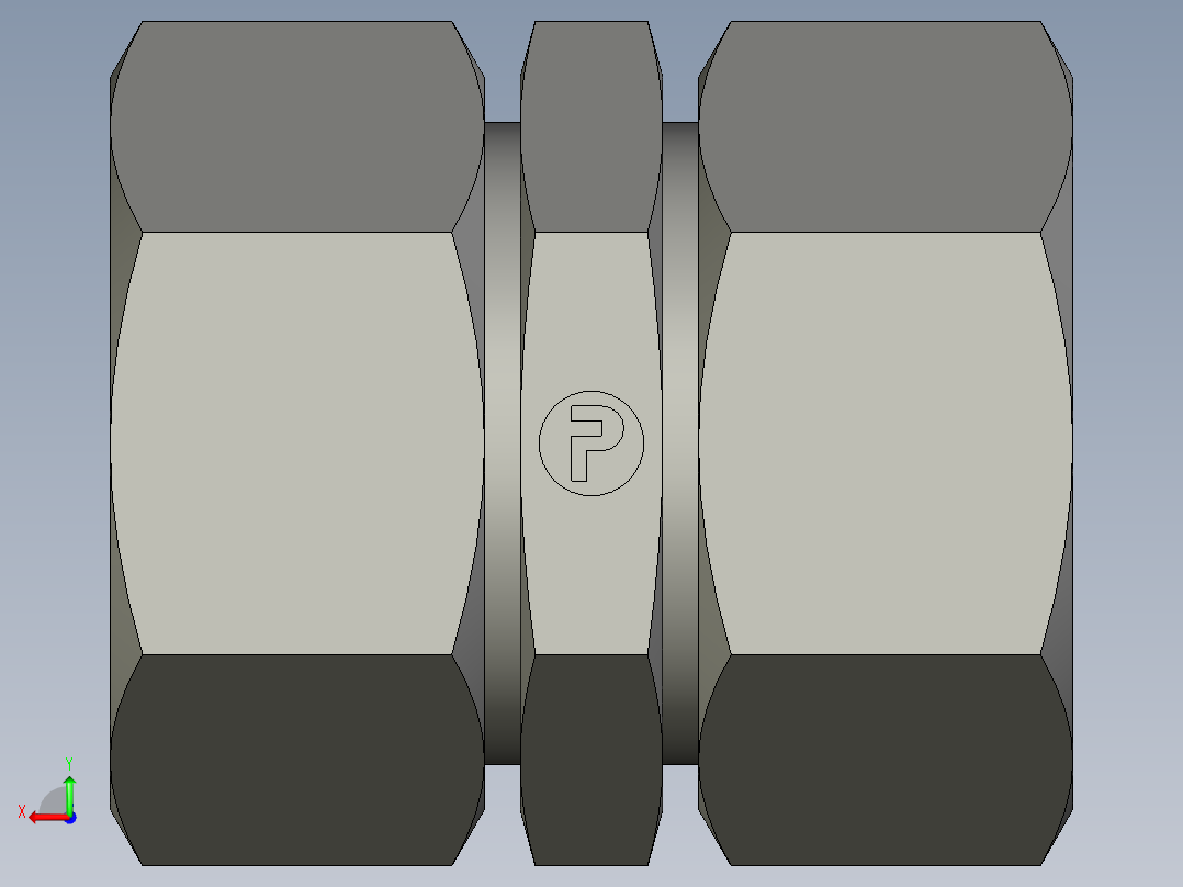 卡套式工业通用硬管接头EO Union G28ZLCF后视图