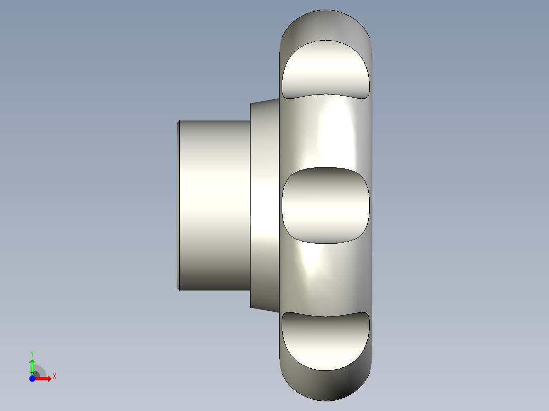 星型把手VL.140FP,VL.640FP-3D多系列多零件图纸模型前视图