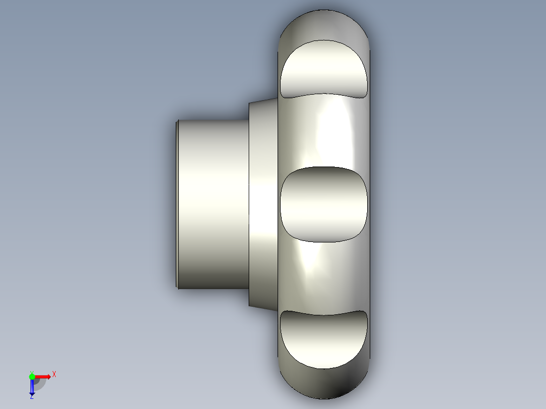 星型把手VL.140FP,VL.640FP-3D多系列多零件图纸模型俯视图