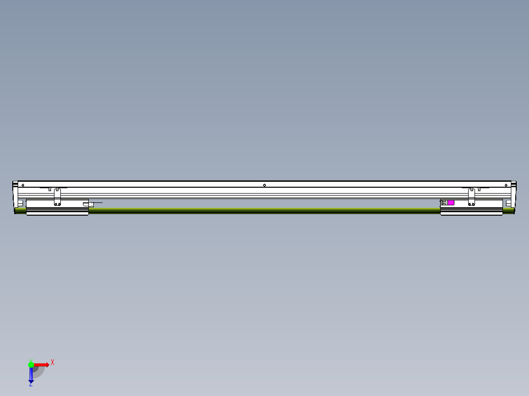 威洛博VL系列3d模型模组2VL22H2Y-S1000俯视图