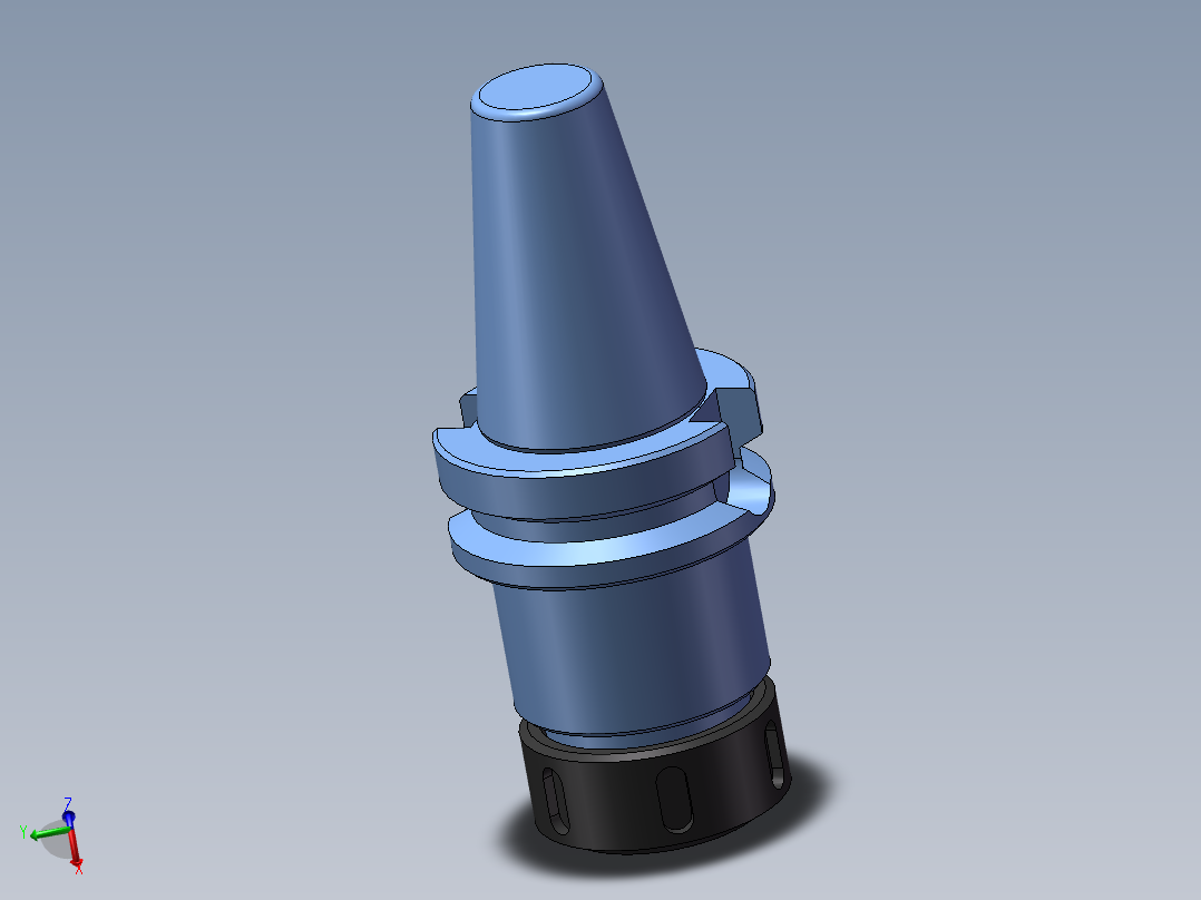 弹簧卡刀柄BT40-ER32三维模型