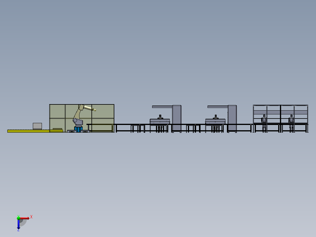 2023.02月-分散型电梯控制柜组装测试生产线sw19可编辑俯视图