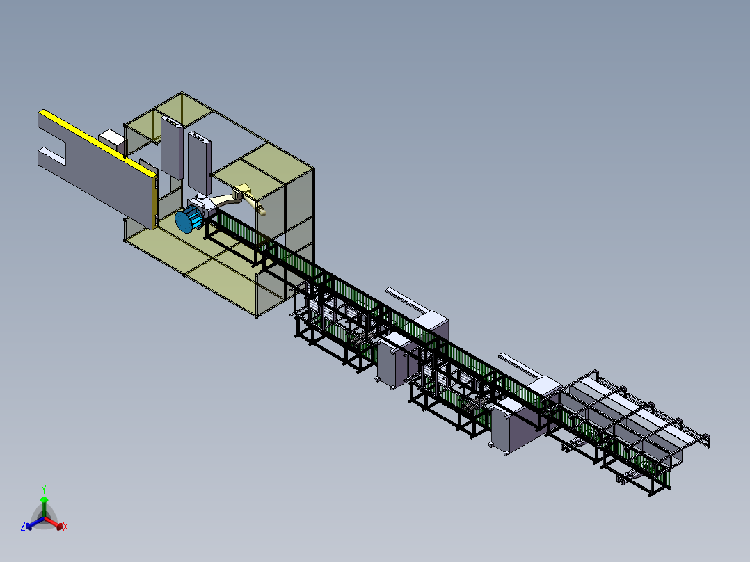 2023.02月-分散型电梯控制柜组装测试生产线sw19可编辑正等轴测图