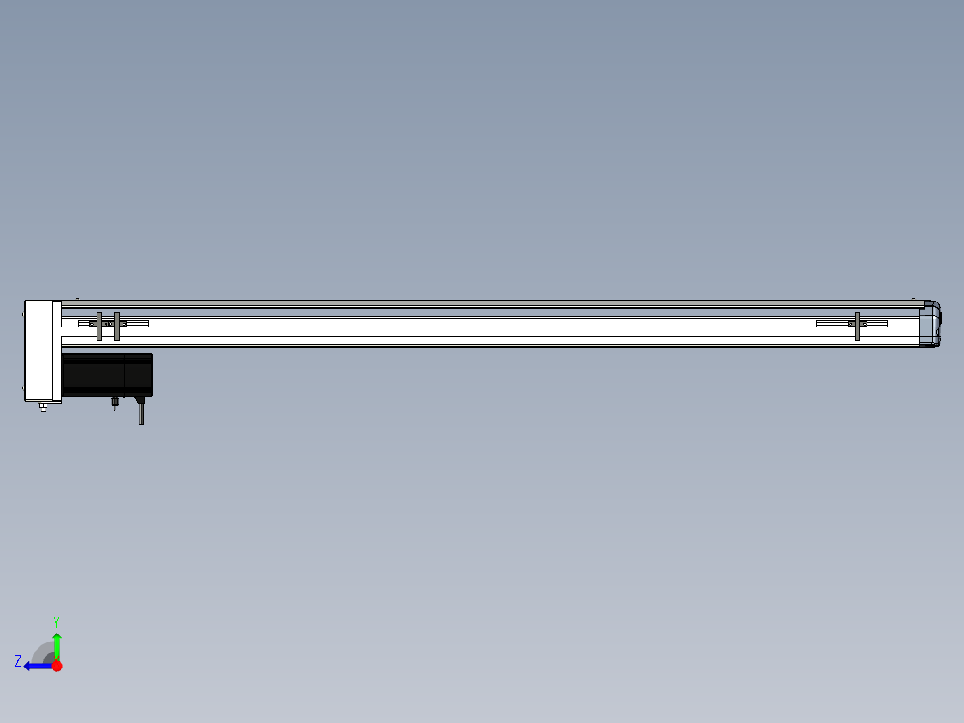 Toyo东佑达直线模组-ETH12-1050-BM-200W+煞車右视图