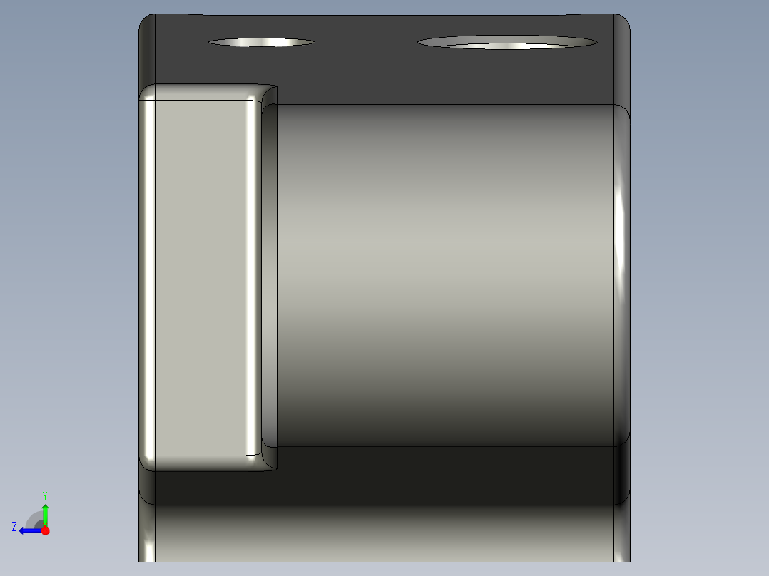 后托架卧铣底面夹具（CAD图+UG三维）右视图