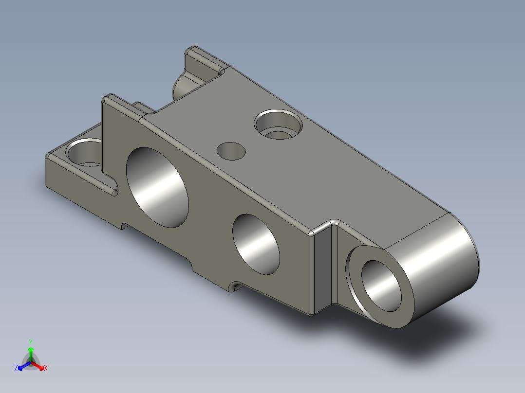 后托架卧铣底面夹具（CAD图+UG三维）正等轴测图