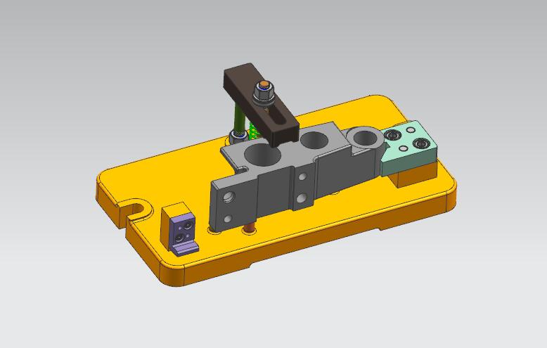 后托架卧铣底面夹具（CAD图+UG三维）