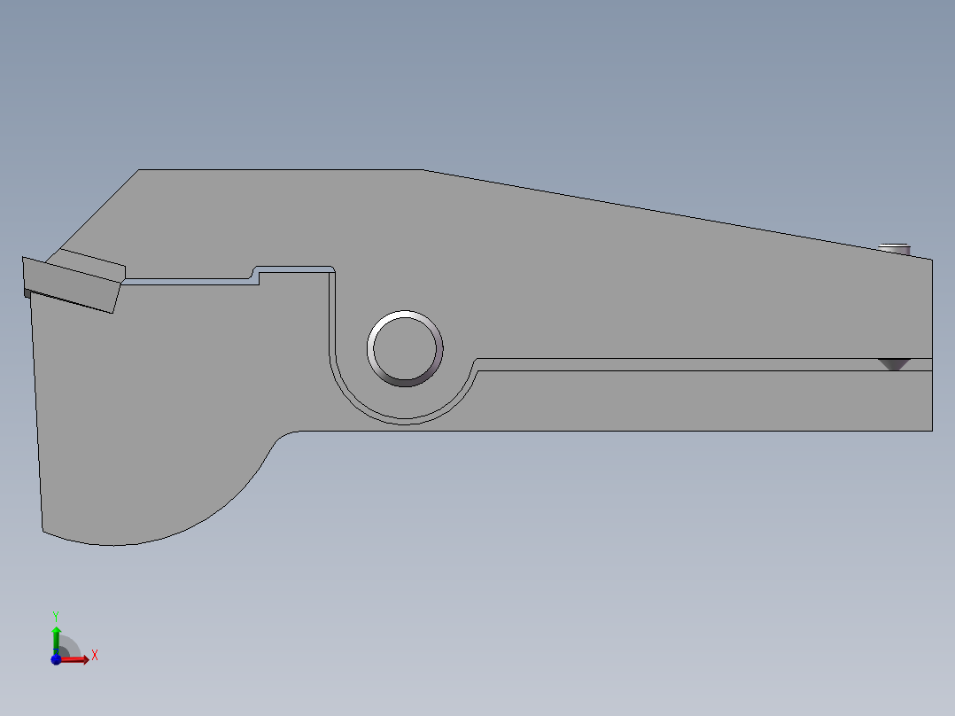 机夹重磨杠杆式切断刀前视图