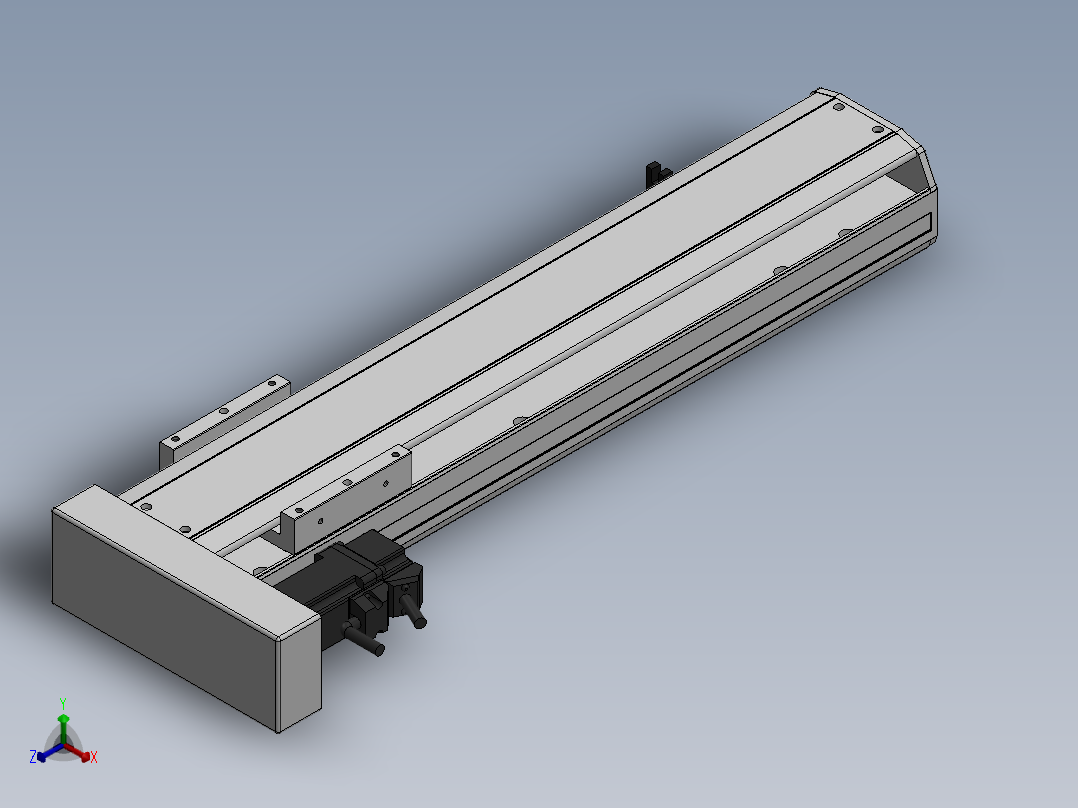 精密模组MY100-T10-350L-BL-P10B-C4-C正等轴测图