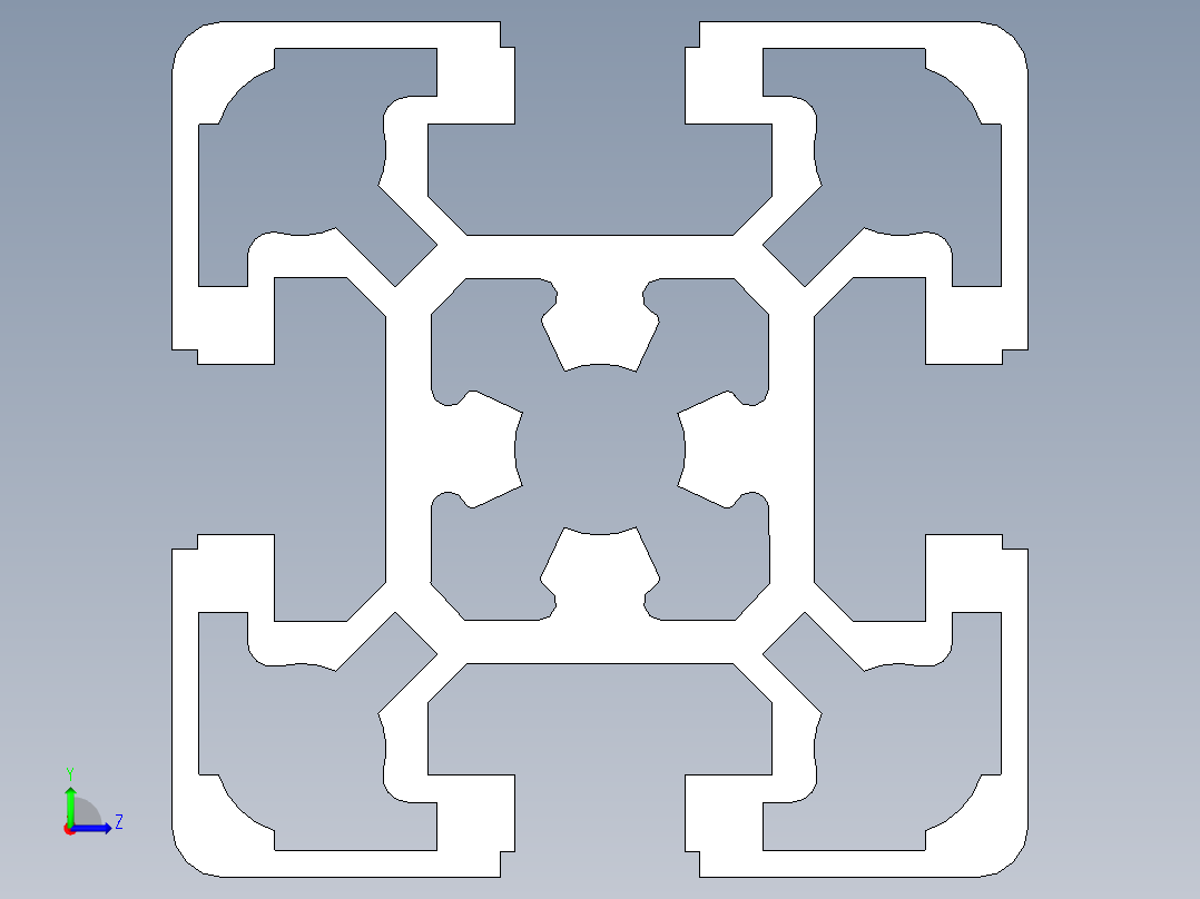 型材-BR 50X50L KJN993156.STEP左视图