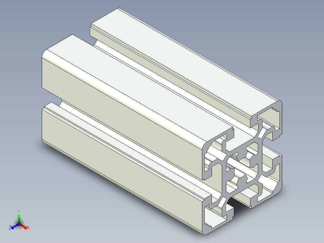 型材-BR 50X50L KJN993156.STEP正等轴测图